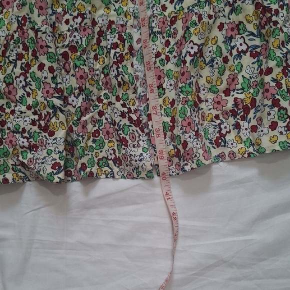 Bohemia Floral Puff Sleeve Flounce Sleeve. Women's Dress Size L - Picture 8 of 12